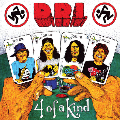 D.R.I. – 4 Of A Kind LP (clear "Poker Table" green vinyl)