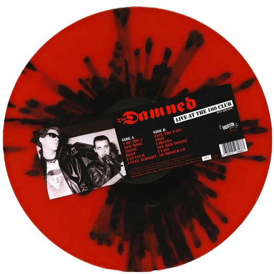 DAMNED – Live At The 100 Club 6/6/1976 LP (splatter vinyl)