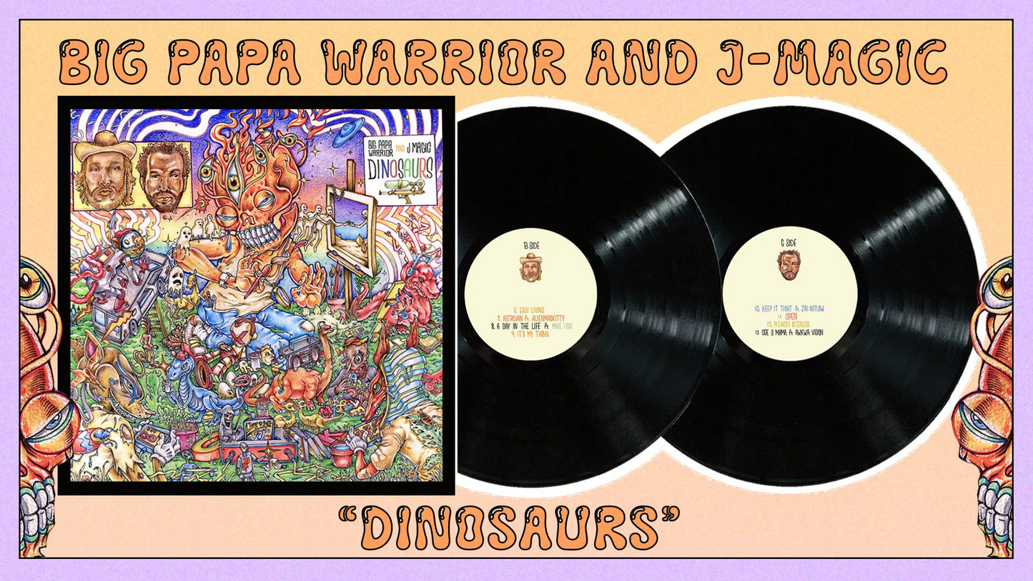 BIG PAPA WARRIOR & J-MAGIC – Dinosaurs 2xLP