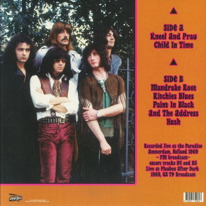 DEEP PURPLE – Amsterdamned • Live At The Paradiso 1969 LP (orange vinyl)