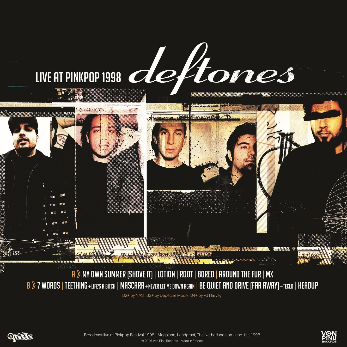 DEFTONES – Live At Pinkpop 1998 LP (color vinyl)
