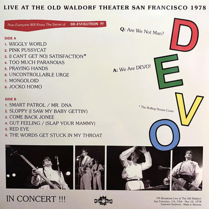 DEVO – Live At The Old Waldorf 1978 LP