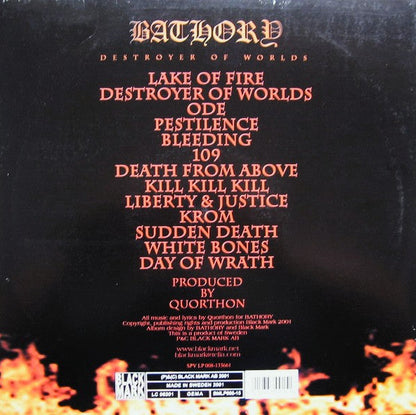 BATHORY – Destroyer Of Worlds 2xLP