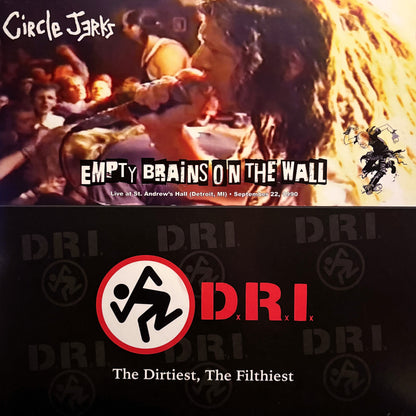 D.R.I. / CIRCLE JERKS – Empty Brains On The Wall / Dirtiest, Filthiest Split LP (white vinyl)