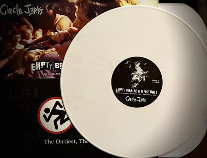 D.R.I. / CIRCLE JERKS – Empty Brains On The Wall / Dirtiest, Filthiest Split LP (white vinyl)