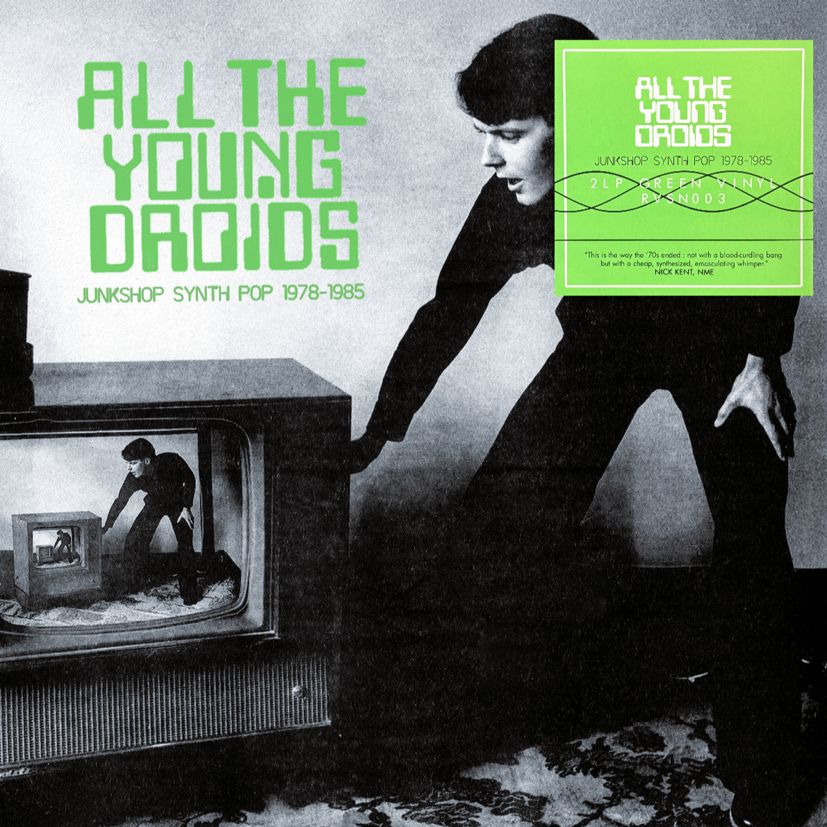 V/A – All The Young Droids • Junkshop Synth Pop 1978-1985 2xLP (green vinyl)