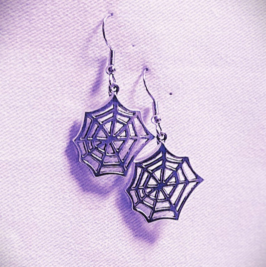 Spiderweb Circle Earring