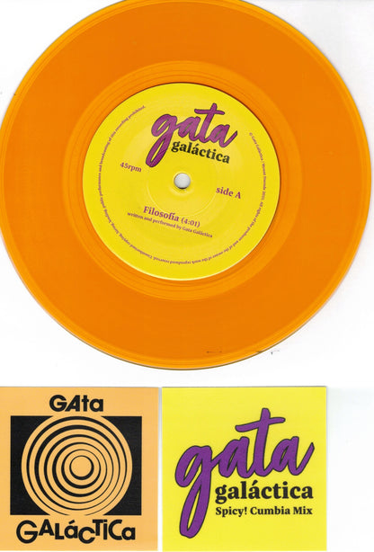 GATA GALÁCTICA – Spicy! Cumbia Mix 7" (orange translucent vinyl)