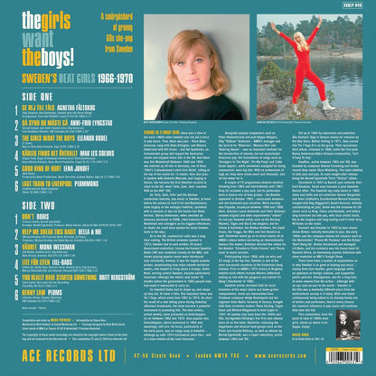 V/A – The Girls Want The Boys! • Sweden's Beat Girls 1966-1970 LP (white vinyl)