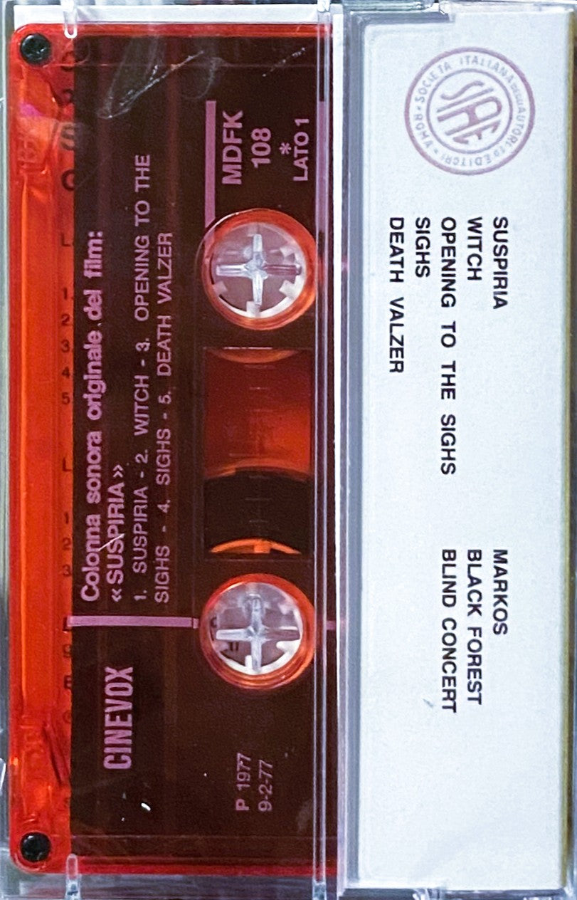 GOBLIN – Suspiria (Musiche Dalla Colonna Sonora Originale Del Film) Cassette