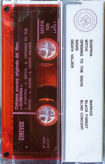 GOBLIN – Suspiria (Musiche Dalla Colonna Sonora Originale Del Film) Cassette