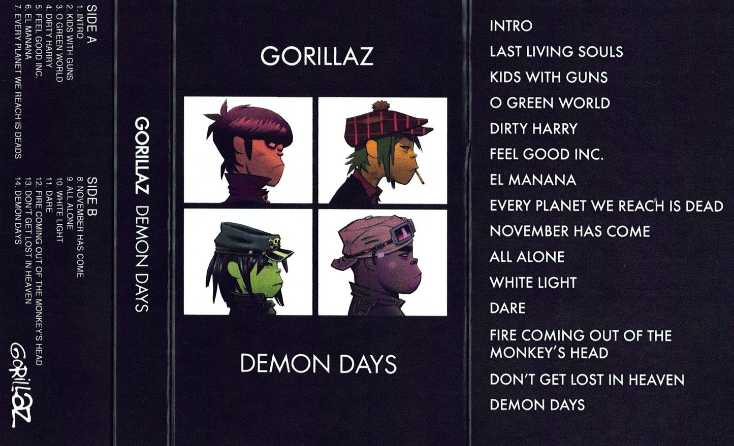 GORILLAZ – Demon Days Cassette
