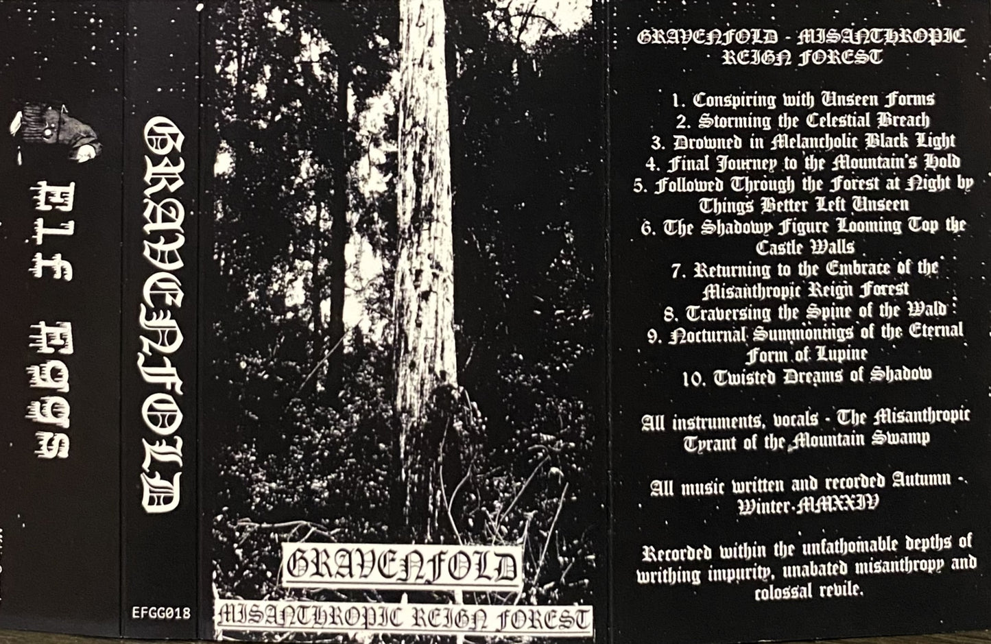 GRAVENFOLD – Misanthropic Reign Forest Cassette