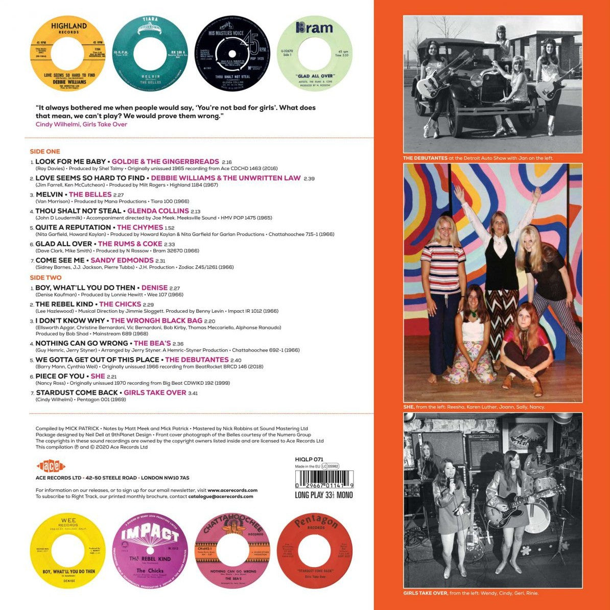 V/A – Girls With Guitars Know Why! LP (violet transparent vinyl)