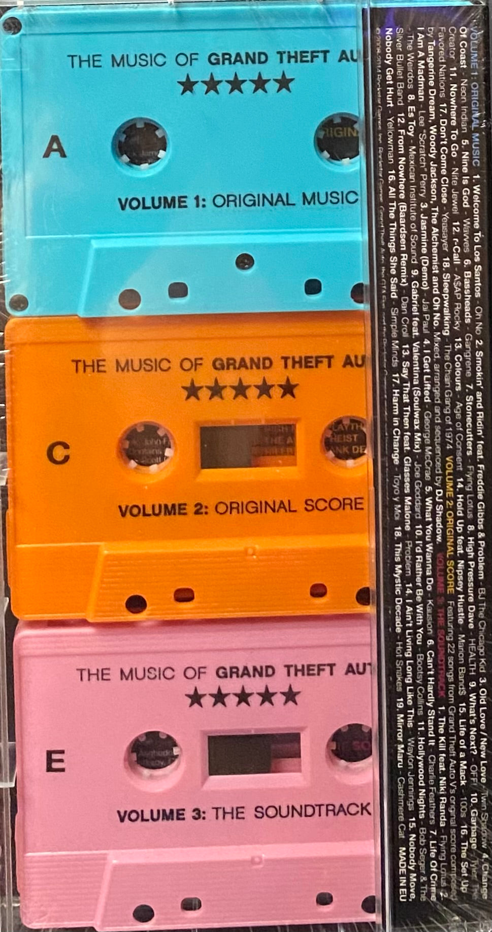 V/A – The Music Of Grand Theft Auto V 3 x Cassette Box