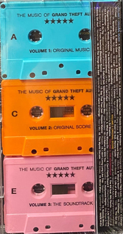 V/A – The Music Of Grand Theft Auto V 3 x Cassette Box