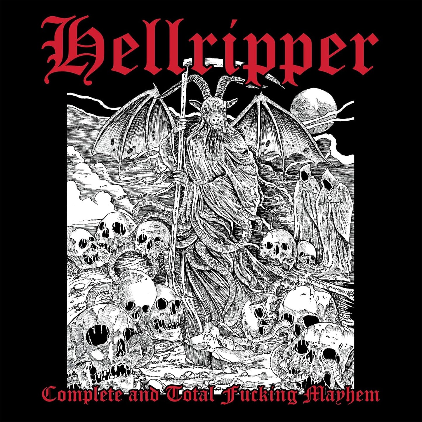 HELLRIPPER – Complete And Total Fucking Mayhem LP (white vinyl)