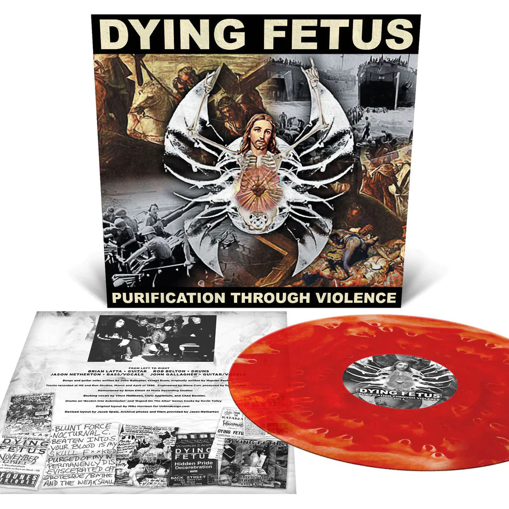 DYING FETUS – Purification Through Violence LP ("Pool Of Blood" red cloudy vinyl)