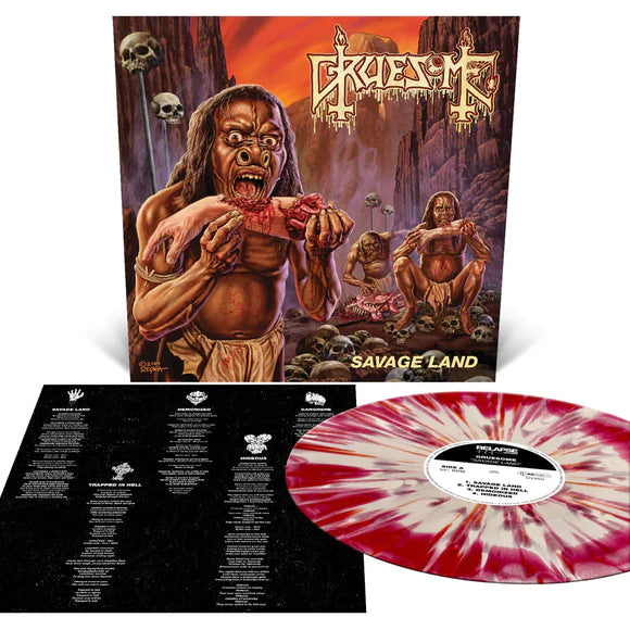 GRUESOME – Savage Land LP (bone white & blood red vinyl)