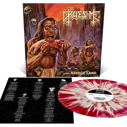 GRUESOME – Savage Land LP (bone white & blood red vinyl)