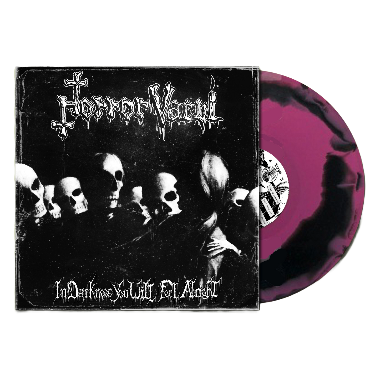 HORROR VACUI – In Darkness You Will Feel Alright LP (eggplant/black marbled vinyl)