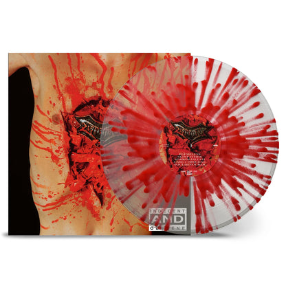 DISMEMBER – Indecent And Obscene LP (clear/red splatter vinyl)