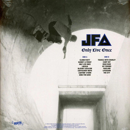 J.F.A. – Only Live Once LP (white vinyl)