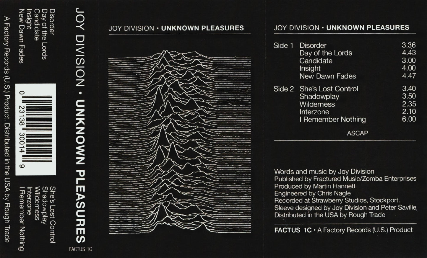 JOY DIVISION – Unknown Pleasures Cassette