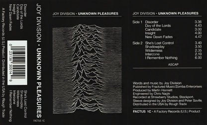 JOY DIVISION – Unknown Pleasures Cassette