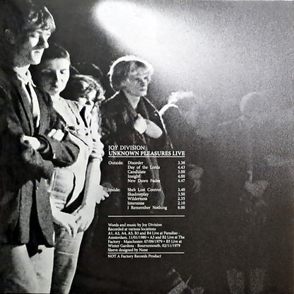 JOY DIVISION – Unknown Pleasures • Live LP
