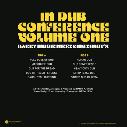 KING TUBBY / HARRY MUDIE – In Dub Conference Volume One LP