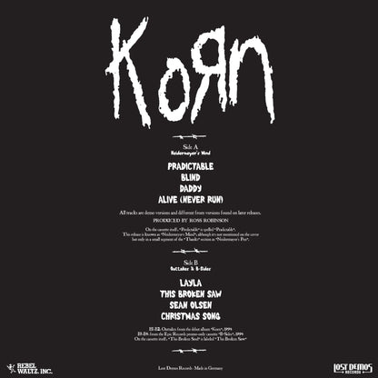 KORN – Neidermeyer's Mind • Debut Demo 1993 LP (marbled color vinyl)