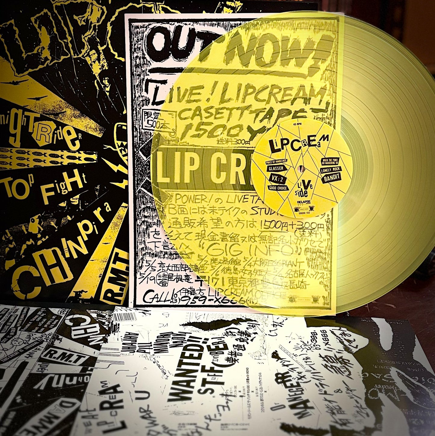 LIP CREAM – Big Foot Cassette LP (highlighter yellow vinyl)