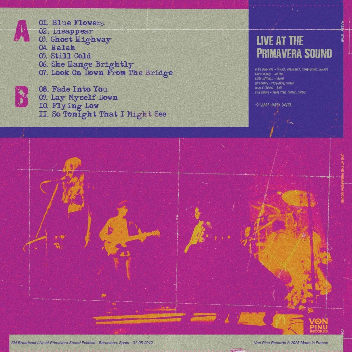 MAZZY STAR – Live At The Primavera Sound LP (color vinyl)