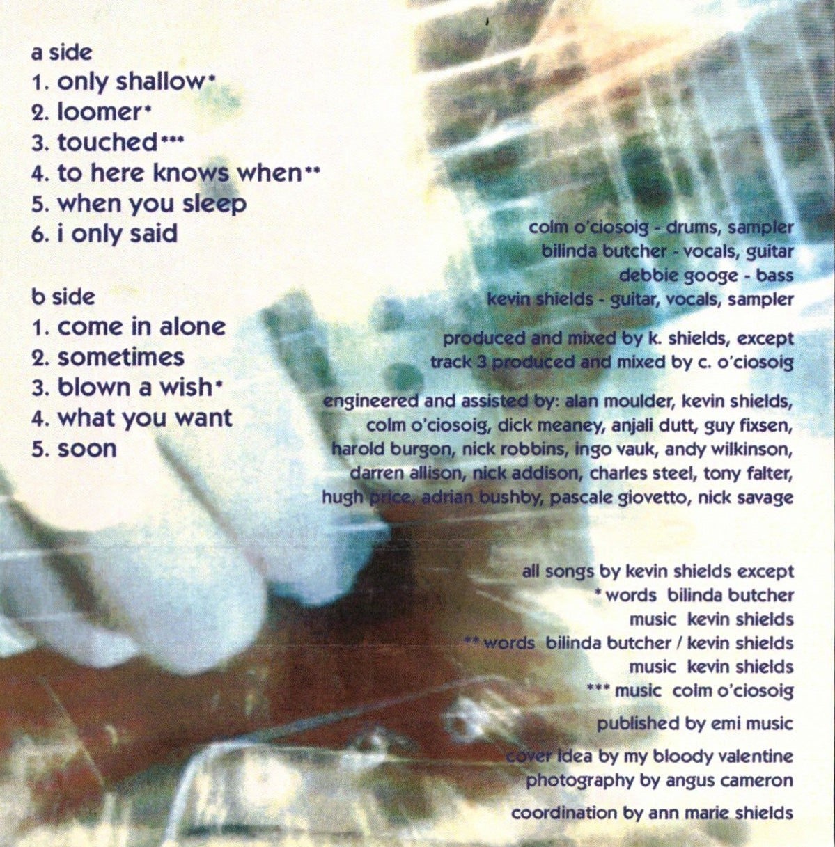 MY BLOODY VALENTINE – Loveless Cassette – CITY NOISE