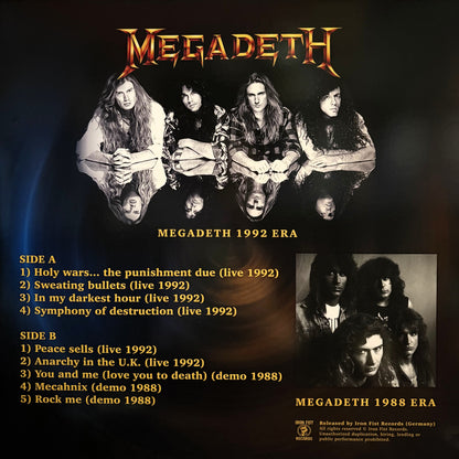 MEGADEATH – Demos 1988 + Live In San Francisco 1992 LP