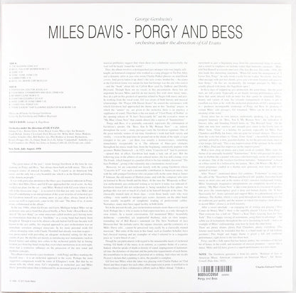 MILES DAVIS – Porgy & Bess LP