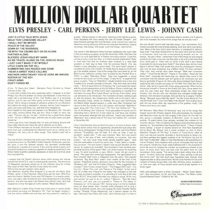 MILLION DOLLAR QUARTET – The Complete Session In Its Original Sequence LP (clear vinyl)