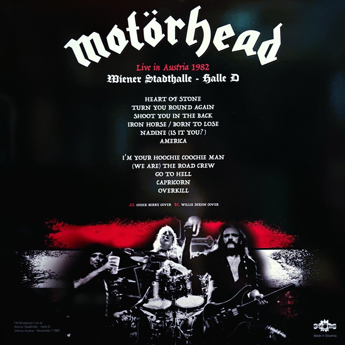 MOTÖRHEAD – Wiener Stadthalle • Halle D • Austria 1982 LP