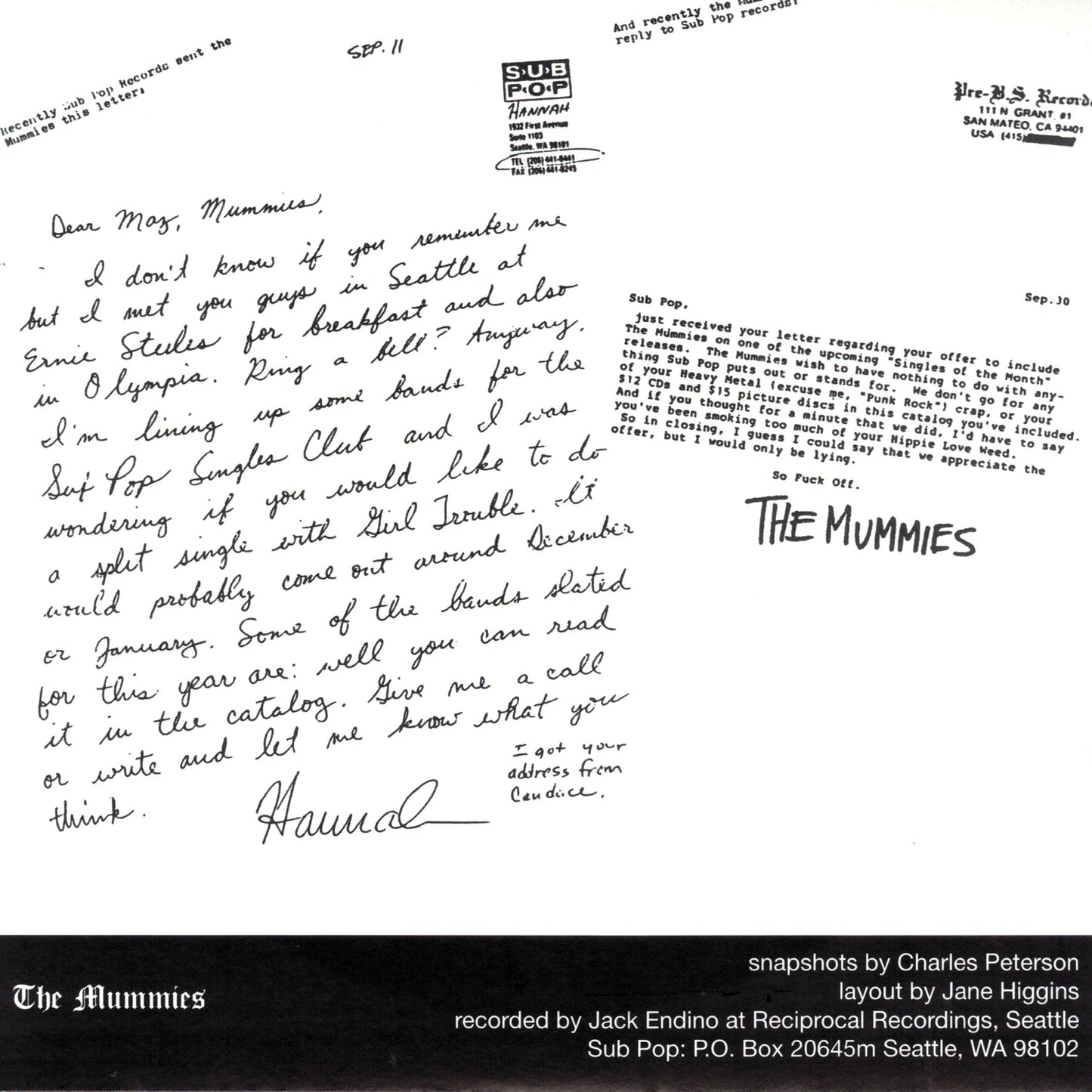 MUMMIES – Uncontrollable Urge b/w Girl You Want 7" (color vinyl)