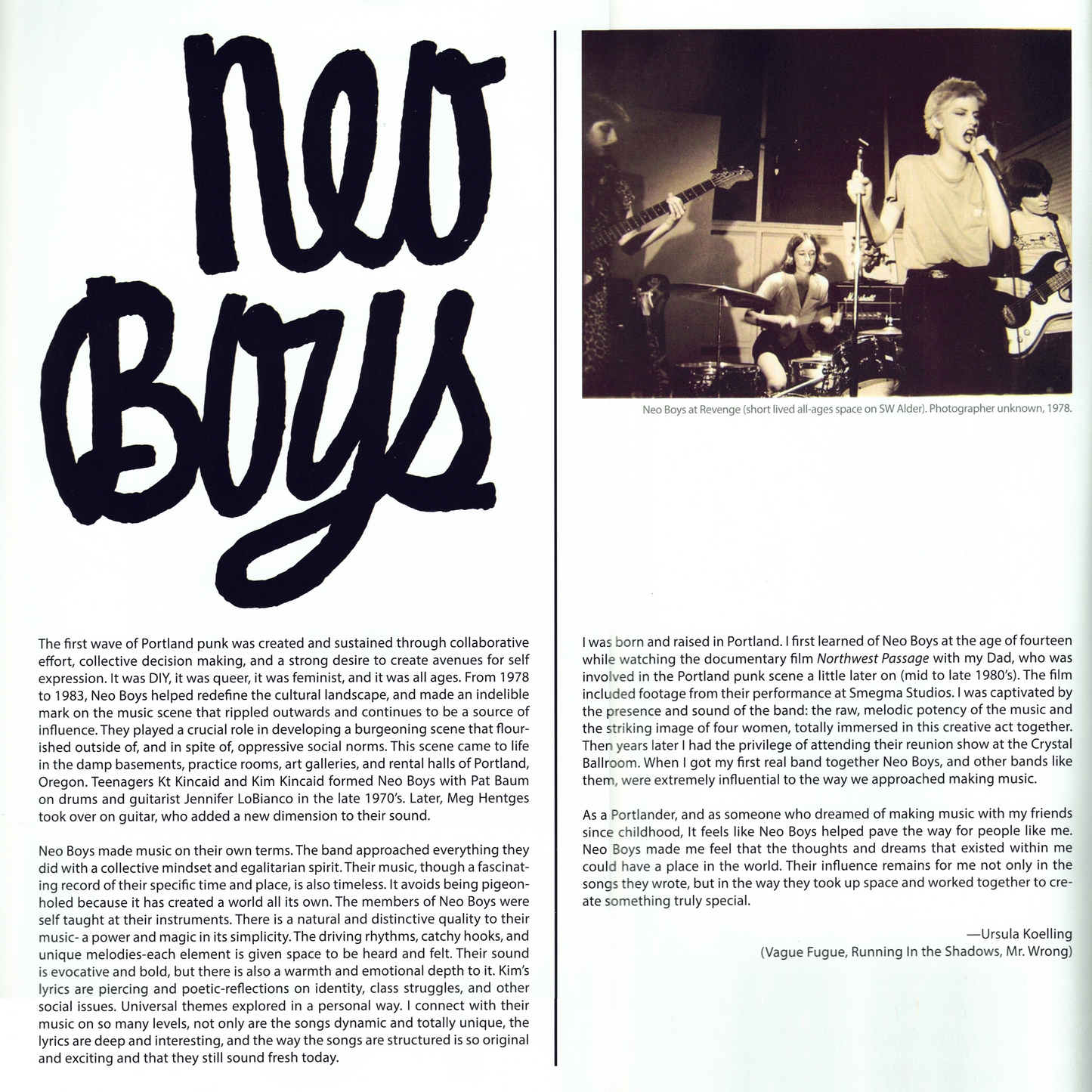 NEO BOYS – S/T LP