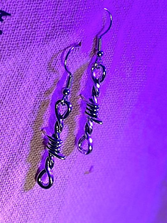 Barbed Wire Earring