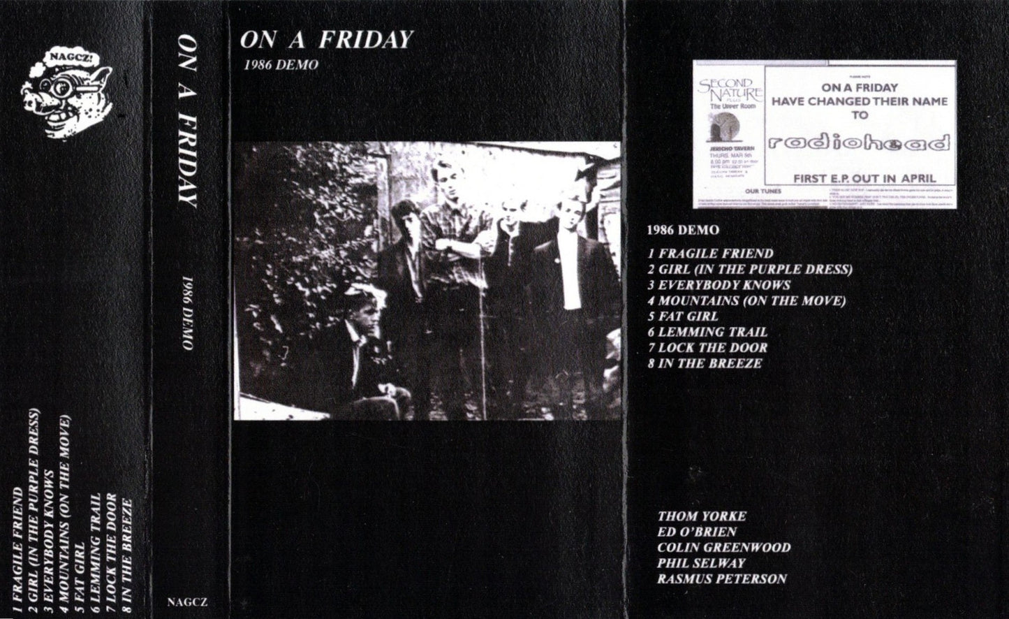 ON A FRIDAY – 1986 Demo Cassette