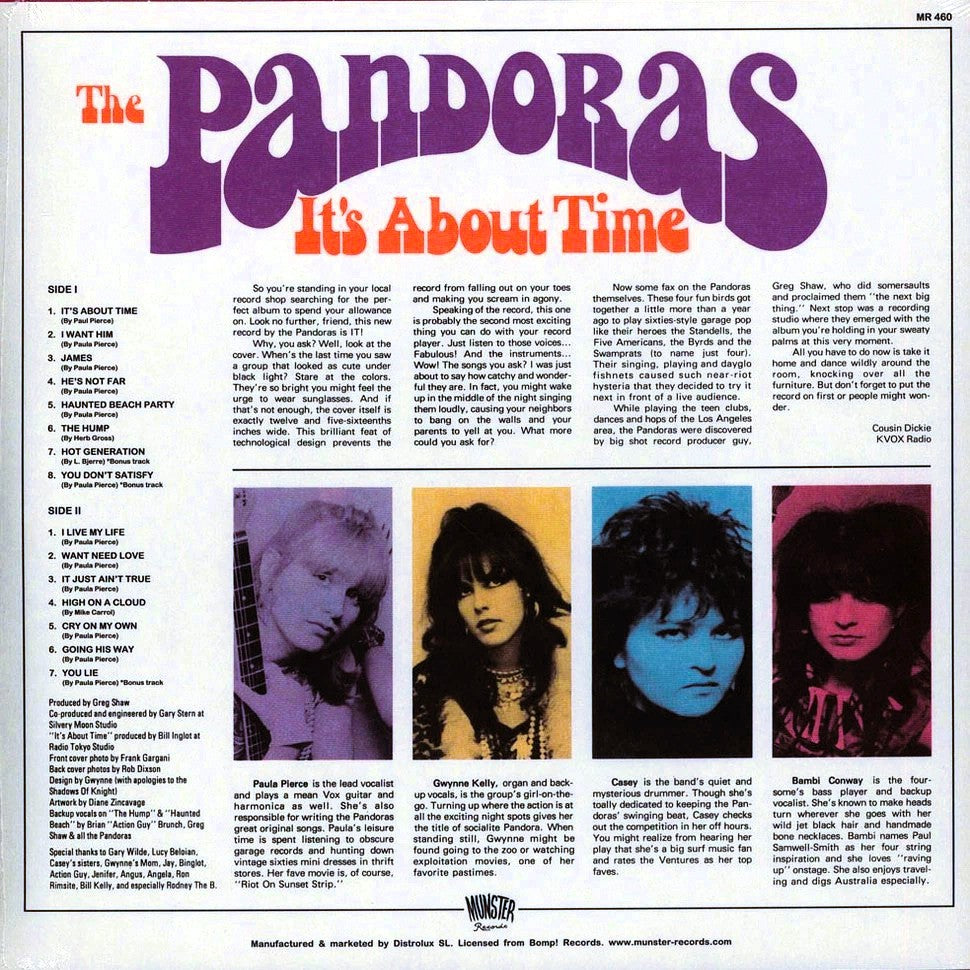 PANDORAS – It's About Time LP