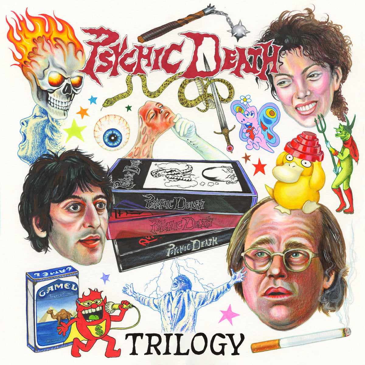 PSYCHIC DEATH – Trilogy LP (red marbled vinyl)