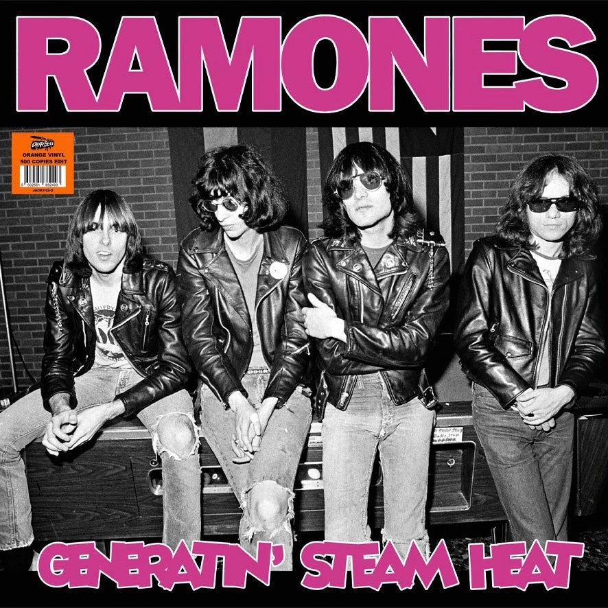RAMONES – Generatin' Steam Heat LP (orange vinyl)