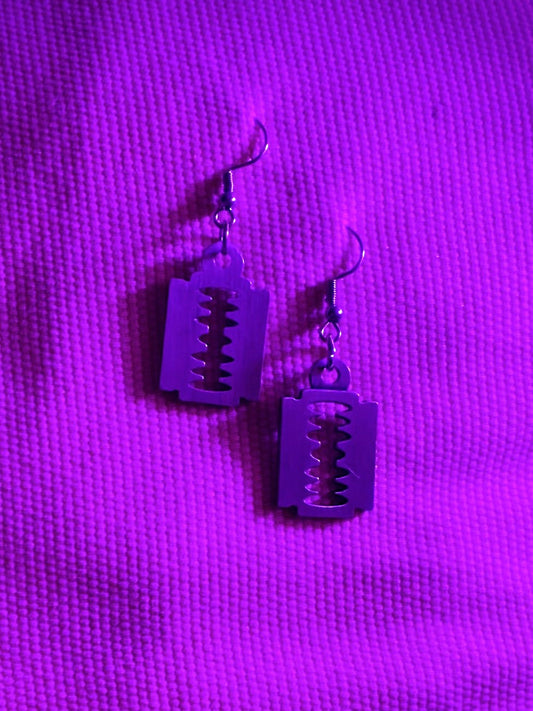 Razor Blade Earring