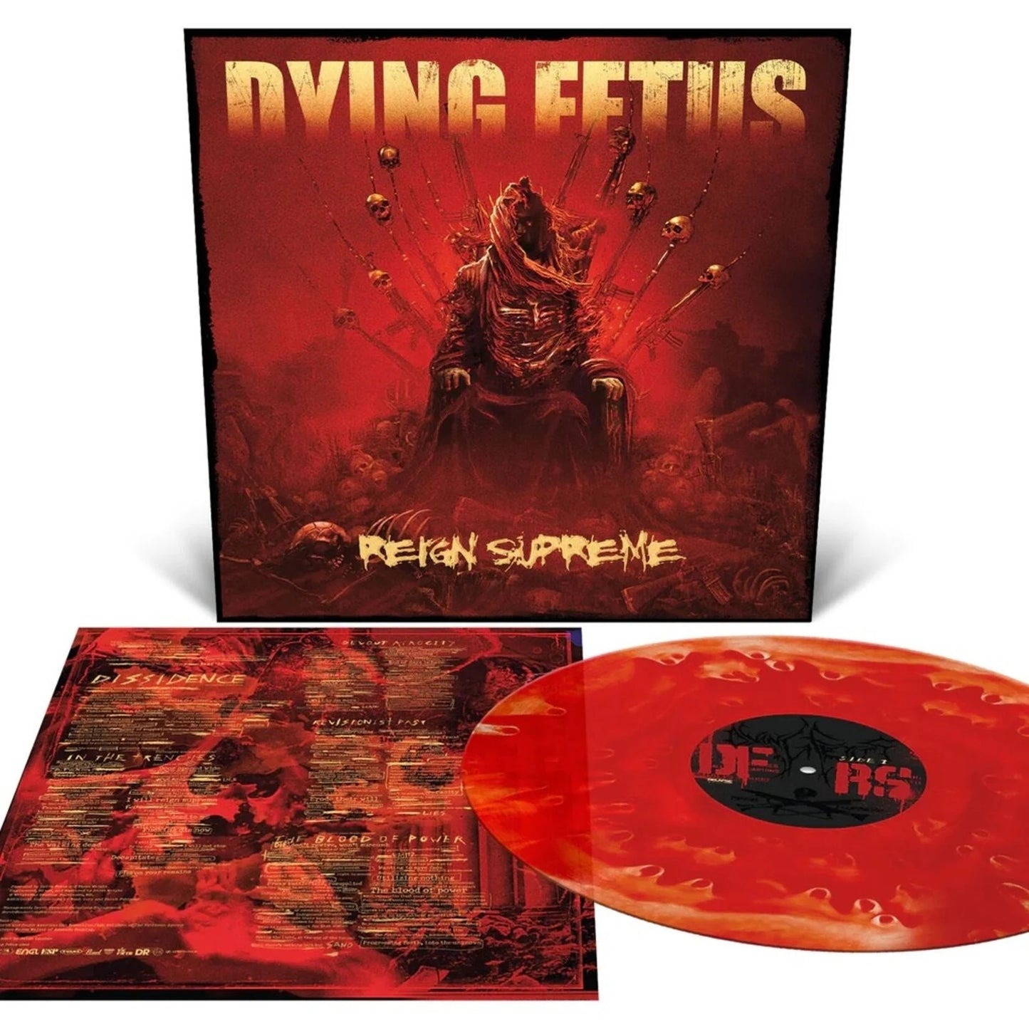 DYING FETUS – Reign Supreme LP ("Pool Of Blood" red cloudy vinyl)