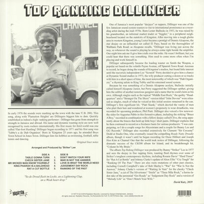 DILLINGER – Top Ranking Dillinger LP