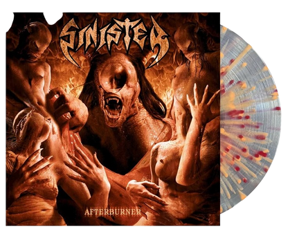 SINISTER – Afterburner LP (clear/red/orange splatter vinyl)